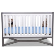 Superity Linen Fitted Sheet - 100% Cotton Crib Size Mattress Cover - Soft, Smooth, and Comfortable - 200 Thread Count - Bed Sheet Stretches to 7 inches for Snug Fit.