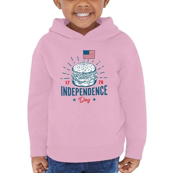 Independence Day Burger Hoodie Toddler -Image by Shutterstock, 4 Toddler