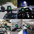 thumbnail image 2 of Tire Pressure Monitoring System Solar Charging Waterproof Motorcycle Tire Alarm with Large LCD Screen 2 External Sensors, 2 of 8