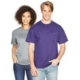 thumbnail image 2 of Hanes Beefy-T T-Shirt à Poche pour Hommes, 3TG, Violet, 2 of 3