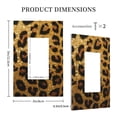 thumbnail image 3 of Rocae Golden Leopard Glitter for Decorator Light Switch or Receptacle Outlet Wall Plate,Polycarbonate Thermoplastic-Style U, 3 of 6