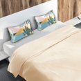thumbnail image 5 of Yayeee Pillowcase King Size Set of 2 Satin Wrinkle Resistant Pillow Case, Boho Style Sun, 5 of 7