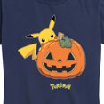 thumbnail image 3 of Pokémon - Pikachu Pumpkin - Women's Short Sleeve Graphic T-Shirt, 3 of 5