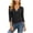 A125-Black, variant on Women's 3/4 Sleeve V Neck Casual Button Down Sweater Scalloped Trim Daily Wear Basic Outerwear Tops