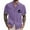 Purple, variant on Yiaimeir Men's Vintage Button Down Bowling Shirts Short Sleeve Summer Beach Shirt，Size M-3XL
