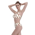 thumbnail image 5 of Daiia Mushroom printed 2 piece Swimsuit Bikinis for Women High Waisted Racerback Bathing Suits Summer Tummy Control Scoop Neck Swimwear-X-Large, 5 of 8