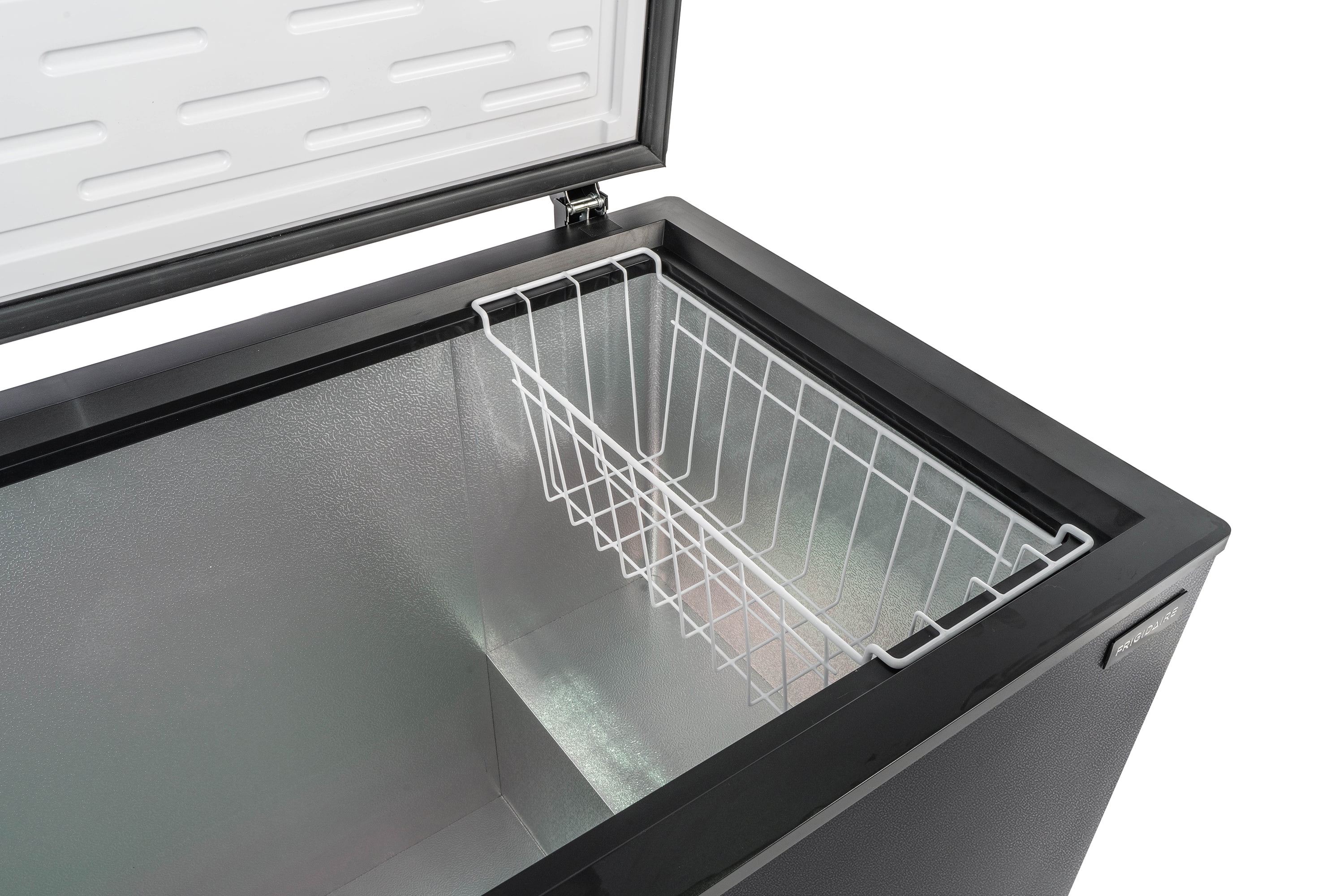 Frigidaire 10 Cu. ft. Garage Ready Chest Freezer in Black Granite Finish, Large Deep Freezer for Garage, Kitchen, Basement, Bulk Food Storage