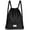 Black, variant on Costway Drawstring Backpack String Bag Folding Sports Sack w/Zipper Pocket Blue