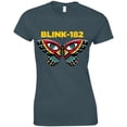 thumbnail image 1 of Blink 182 Womens Butterfly Heather T-Shirt, 1 of 1