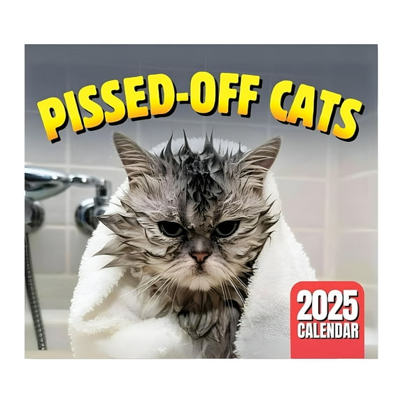 CCOCC 2025 Peed Off Cats Calendar Funny Cat Themed Gifts For Cat Lovers