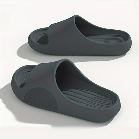

Men s Relaxation and Comfort Oversized Eva Slippers with Thick Soft Sole - Odor Resistant Indoor/Outdoor Sandals