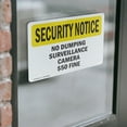 thumbnail image 4 of (2 Pack) No Dumping Surveillance Camera $50 Fine OSHA Security Notice Sign, 4 of 7