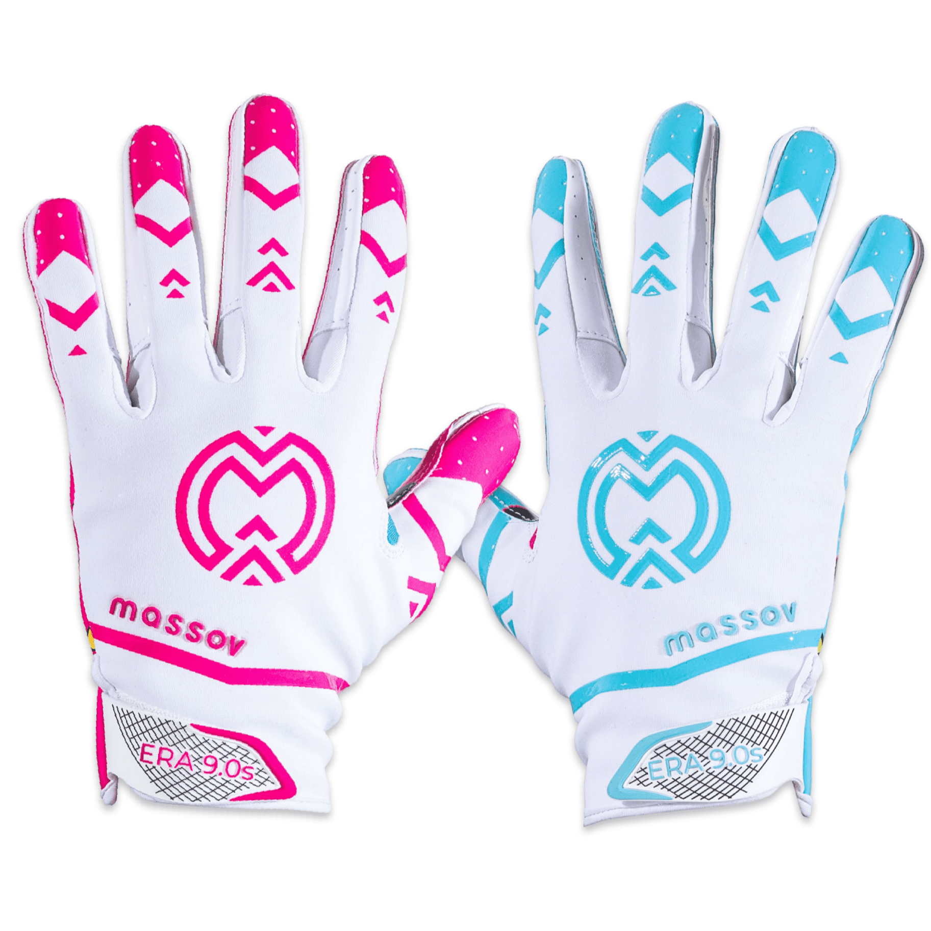 Massov ERA 9.0 Youth Football Glove, Child Receiver Glove, Game Over, Small