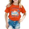 thumbnail image 2 of SNKSDGM Fourth of July Toddler Girls Graphic Tees Children's Fashion Print Loose Casual Short Sleeve Top for Kids Comfortable Summer T Shirt for Boys and Girls Cute Tops for Girls 12-13 Years, 2 of 2