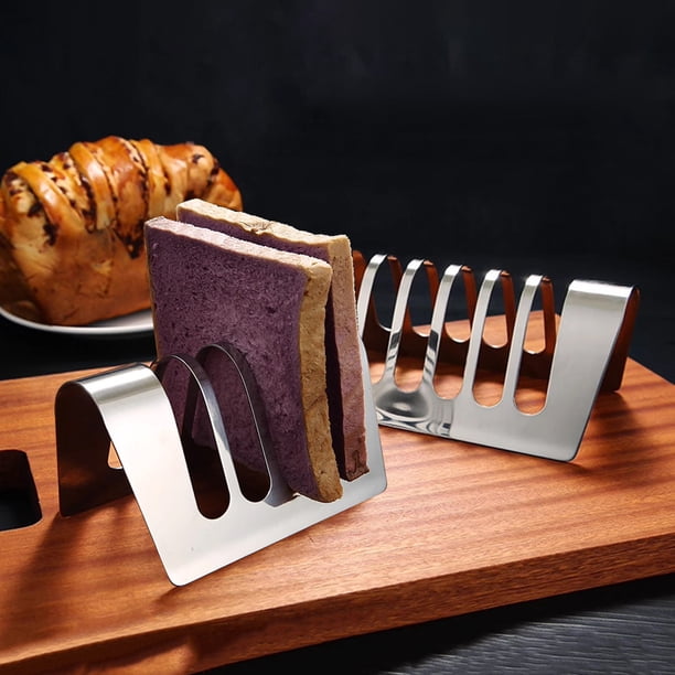 XWSHYW Aparatos de Utensilios de Cocina. Estante para Sartén, Mini Estante para Sartén, Soporte para Hogaza, Estante para Servir Mesa de Acero Inoxidable para Cocina Casera