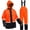 Orange, variant on Rain Suits for Men Waterproof High Visibility Rain Gear Lightweight Rain Jacket with Bib Overalls Fishing Farming Golf(Orange,S)