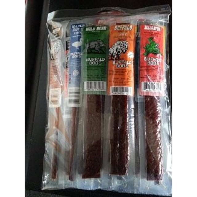 25 Piece Game Jerky Alligator Beef Buffalo Elk Ostrich Kangaroo Venison Wild Boar