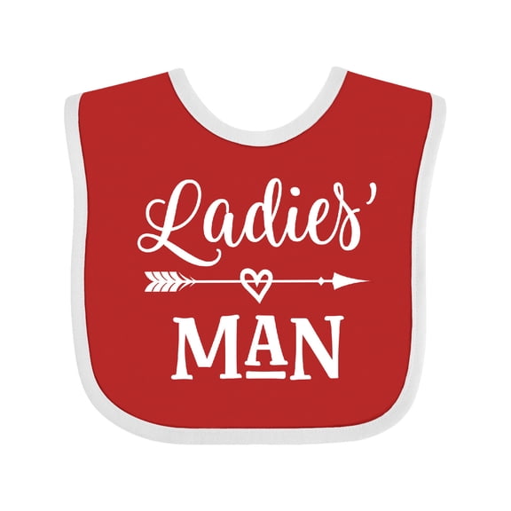 Inktastic Valentine Boys Ladies Man Boys Baby Bib