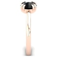 thumbnail image 5 of SuperJeweler 1 Carat Rose Cut Black Diamond Solitaire Engagement Ring In 14 Karat Rose Gold For Women, 5 of 6