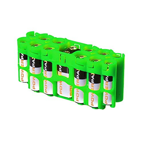 Storacell by Powerpax A9 Multi-Pack Battery Caddy, Glow-in-the-Dark Moonshine