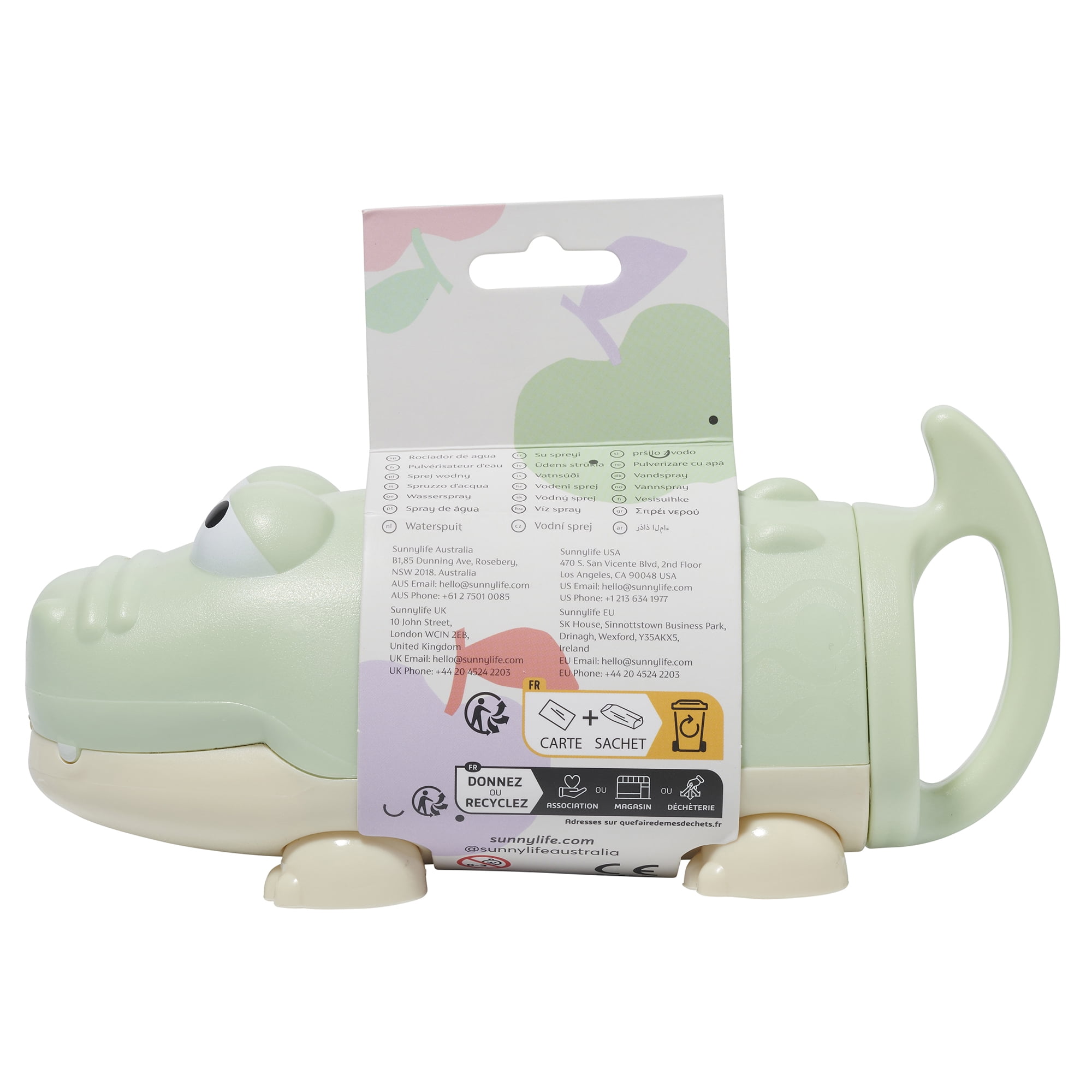 SUNNYLiFE Water Squirters Crocodile Pastel Green S41ASCRC