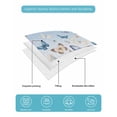 thumbnail image 5 of Quilts Twin XL Size, Blue Ombre Butterfly Soft Comforter Bedding Set for Bed, Pastoral Farmhouse Butterflies Lightweight Quilted Bedspread with Pillow Cover(2 Pieces) for All Season, 68x98 Inch, 5 of 6