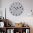 thumbnail image 2 of Wall Clock Solid Color Clocks PVC Silent Non-Ticking Battery Operated Decorative Grey Round Clock for Home Living Room Kitchen Bedroom Office School Wall Decor 14 Inch, 2 of 9