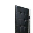 thumbnail image 2 of Wooden 4 Panel Screen with Leatherette Button Tufting Details, Black, 2 of 2
