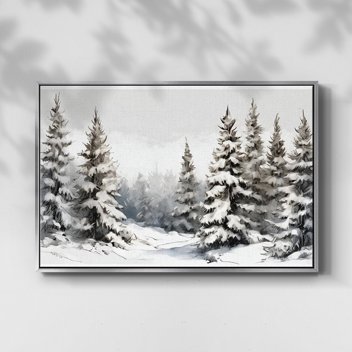 Vintage Landscape-CXCIII By Wexford Home Framed in Silver Wood Gallery Wrapped Canvas 17 in. x 25 in.