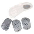thumbnail image 2 of Foot Orthotics Plantar Fasciitis Arch Support Insoles Relieve Foot Back Hip Leg and Knee Pain Improve Balance Alignment Size (G) Please refer to the size chart 2 insoles, 6 pairs of pads, 2 of 5