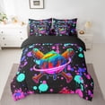thumbnail image 2 of Castle Fairy Baseball Gamer Bedding Comforter Set,Abstract Splash Queen Bedding Sets, 2 of 8