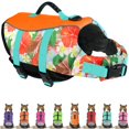 thumbnail image 1 of Mklhgty Chaleco Salvavidas Hawaiano Para Perros – Chaleco Ajustable Antidesgarro Con Mango De Rescate Para Nadar, Navegar, Dispositivo De Seguridad De Alta Flotación Para Perros Pequeños, Medianos Y G, 1 of 1