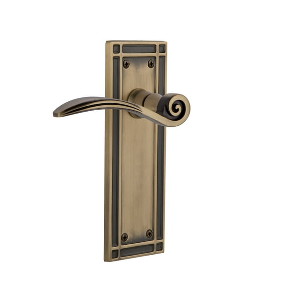 Nostalgic Warehouse Misswn_Psg_234_Nk Swan Passage Door Lever Set - Brass