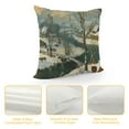 thumbnail image 4 of Orinice Snowy Village River Graphic Decorative Cushion Throw Pillow Cover 1PC for Home Couch Bedroom Car Sofa 12x12in, 4 of 5