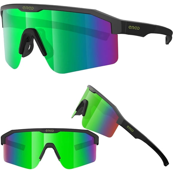 Gafas de Sol para Ciclismo ER00 Verdes Polarizadas para Jóvenes Mujeres