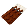 thumbnail image 3 of Molde Mainstays de Silicón para Chocolate con Forma de Dinosaurio Café, 3 of 4