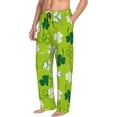 thumbnail image 2 of Easygdp St Patrick's Day7 Men's Pajama Pant, Sleep Elastic Waistband Lounge Pants - Large, 2 of 9