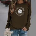 thumbnail image 2 of PENGXIANG Sweat-Shirt à Col Rond pour Femmes à Manches Longues Casual Pulls Ample Sweat-Shirt Doux Automne Vêtements de Mode, 2 of 5