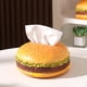 thumbnail image 4 of Hamburger Creatives Porta Pañuelos, para Caja de Pañuelos, Porta Pañuelos, Dispensador de Caja de Pañuelos, Caja Redonda para Servilletas, 4 of 5