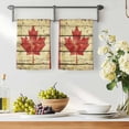 thumbnail image 3 of Canada Kitchen Towels Set of 4, Red Maple Leaf Flag Farmhouse Shabby Wooden Grain Absorbent Dish Towels for Kitchen, Microfiber Hand Towel, Quick Drying Tea Towel for Cleaning Decorative Dishcloths, 3 of 7