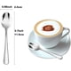 thumbnail image 2 of Wesdxc56 Demitasse Cucharas de café expreso Mini Cuchara de café Cucharas pequeñas de Acero Inoxidable de 4,7 Pulgadas para Postre Juego de 6, 2 of 5