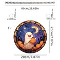 thumbnail image 2 of Halloween Stained Glass Suncatcher, Cute Ghost Pumpkin Window Hanging Decoration, Acrylic Window Hanging Fall Ornaments, for Kitchen Room Garden Office Halloween Decor Housewarming Gift Supplies, 2 of 5