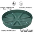 thumbnail image 4 of Uxcell 6 Inch Plant Saucers Tray, Durable Plastic Round Flower Pot Drip Tray, White 2Pcs, Green 9 Inch, 4 of 5