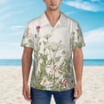 thumbnail image 4 of Bixox Men's Hawaiian Shirts Men's Herbs and Wildflowers Print Short-Sleeve Shirt-3X-Large, 4 of 8