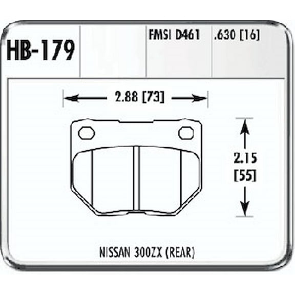 Hawk 06-07 WRX HP  Street Rear Brake Pads Fits select: 2006 SUBARU IMPREZA WRX/LIMITED, 1989-1990 NISSAN 300ZX