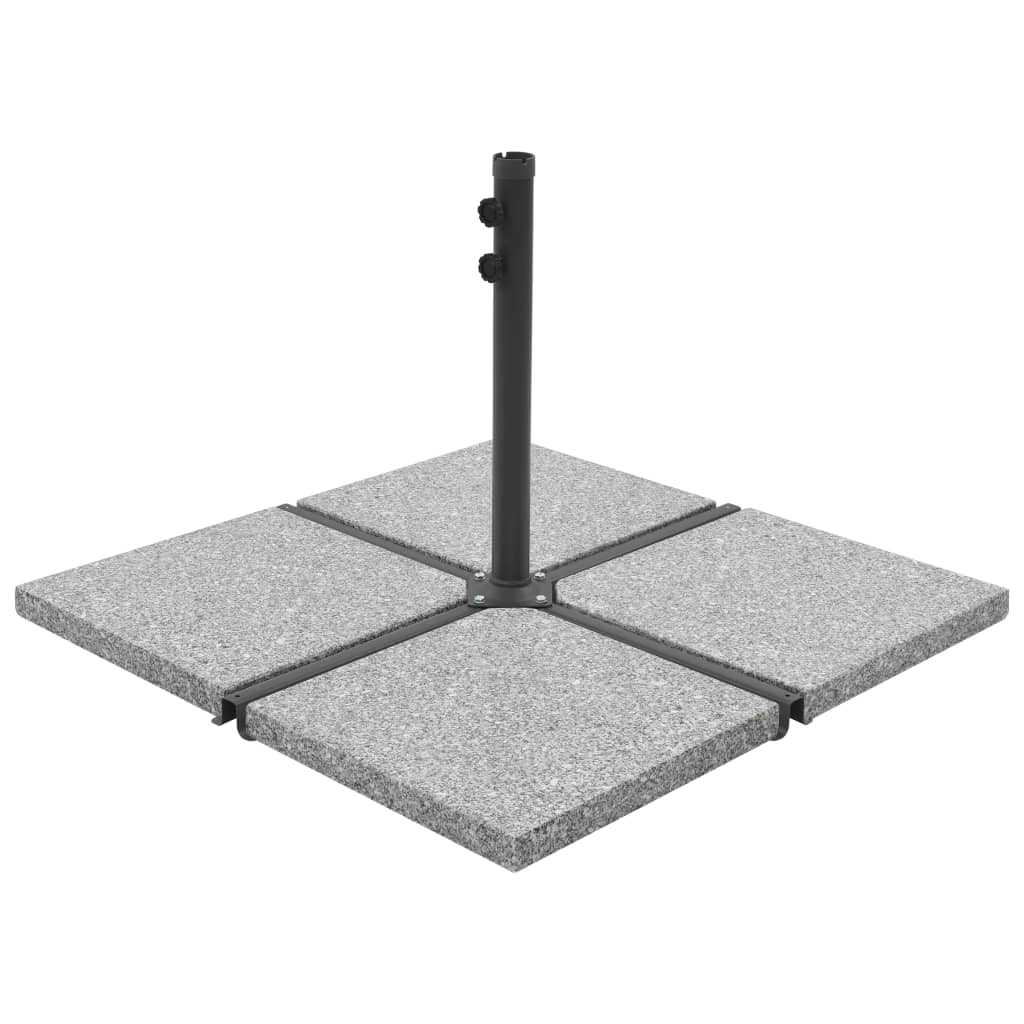 vidaXL Umbrella Base Weight Parasol Plate Patio Garden Outdoor Granite Square