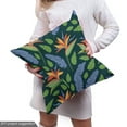 thumbnail image 5 of Ambesonne Tropical Fabric by the Yard Upholstery, Floral Abstract Leaves Art, 5 Yards, Burnt Sienna Fern Green, 5 of 5