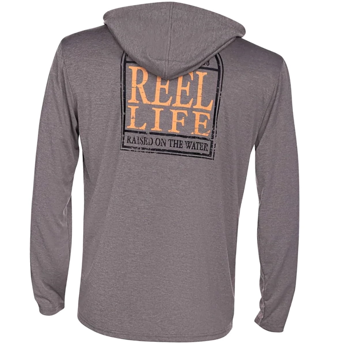 Reel Life Destin Heathered Pullover Hoodie - 2XL - Silver Filigree