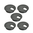 thumbnail image 4 of Uxcell 1-3/8" Desk Grommet Cable Hole Cover Plastic Black  5 Pack, 4 of 5
