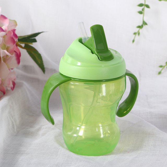 Taza de bebida para niños taza para beber agua a prueba de fugas antideslizante para niños infantiles con doble asa taza de aprendizaje de 260ml ANGGREK Otros